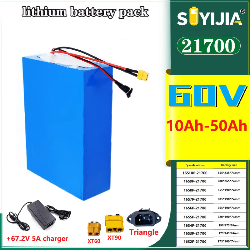 New 60V 50Ah 40Ah 30Ah 20Ah 15 - 60V 30Ah Electric Scooter Battery recension och pris