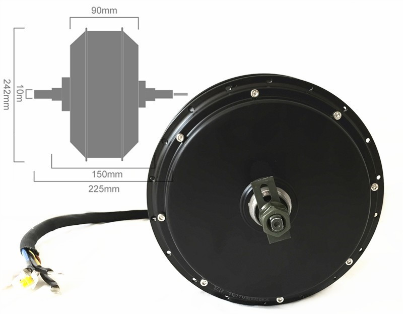 NBpower QS205 50H V3 72v 5000W - Electric Motorcycle Conversion Kit 72V recension och pris