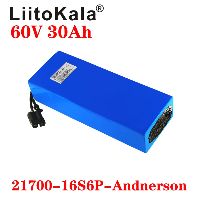 LiitoKala 60V 30ah 16S6P Elect - 60V 30Ah Electric Scooter Battery recension och pris