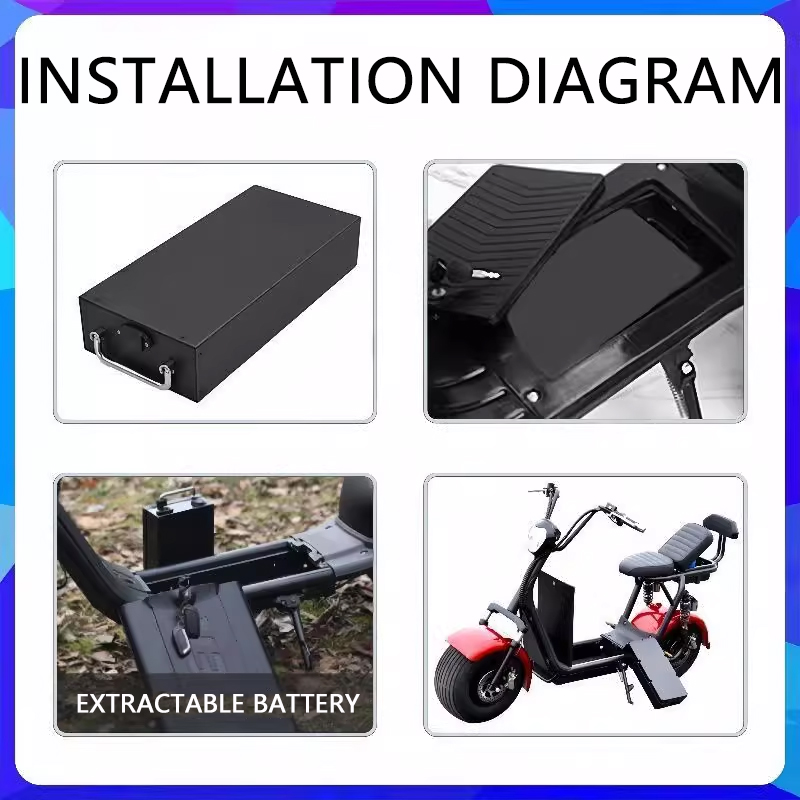 New 60V 30Ah 40Ah 10Ah Electri - 60V 30Ah Electric Scooter Battery recension och pris