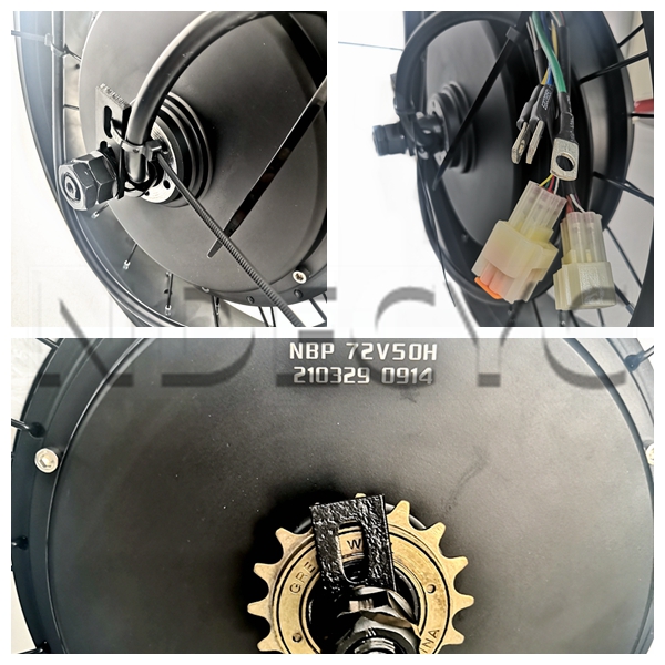 150mm Dropout  QS205 50H 48-72 - Electric Motorcycle Conversion Kit 72V recension och pris